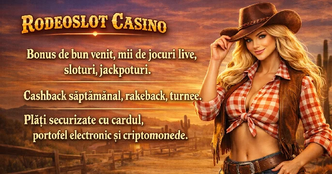 Rodeoslot Casino Romania Main Promo Banner